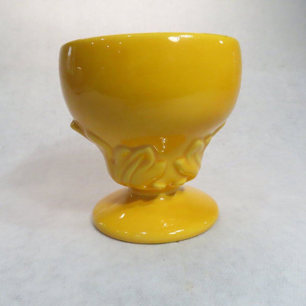 Haeger Vintage Pedestal Planter Yellow 5 1/2 Inches